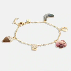NEW COACH FLOWER MOON CHARM BRACELET